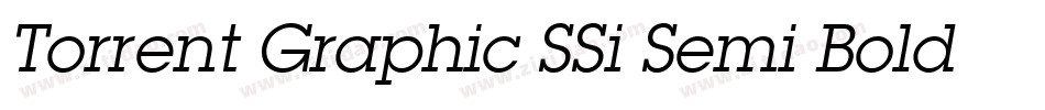 Torrent Graphic SSi Semi Bold Italic字体转换